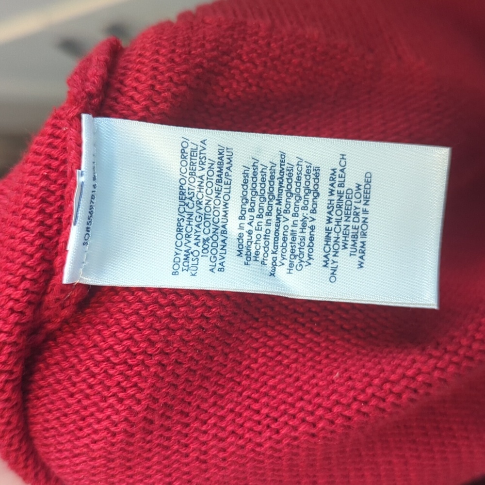 NWT Chaps Red Crewneck Sweater - Picture 6 of 6